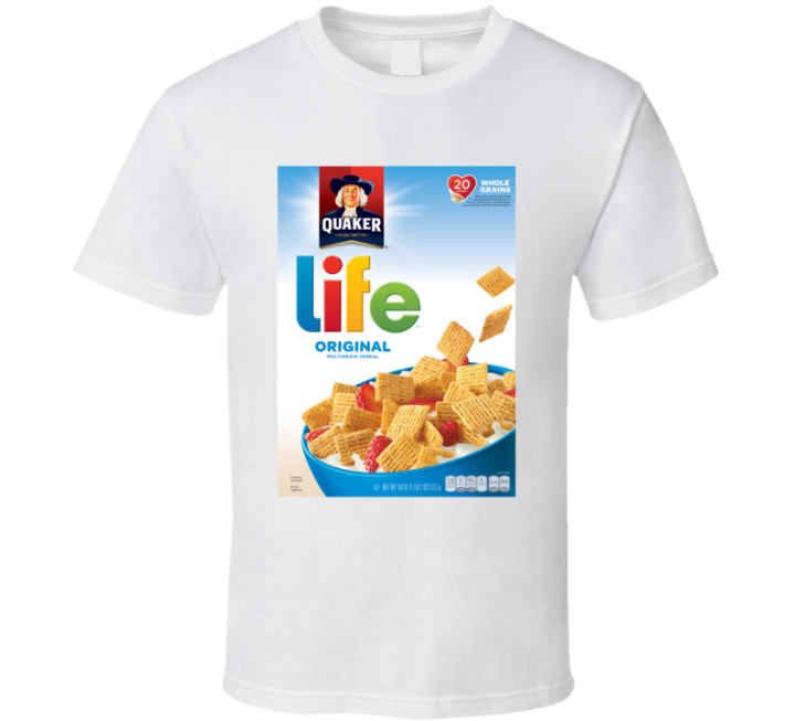 Life Best Cereal Box Cover Gift T Shirt