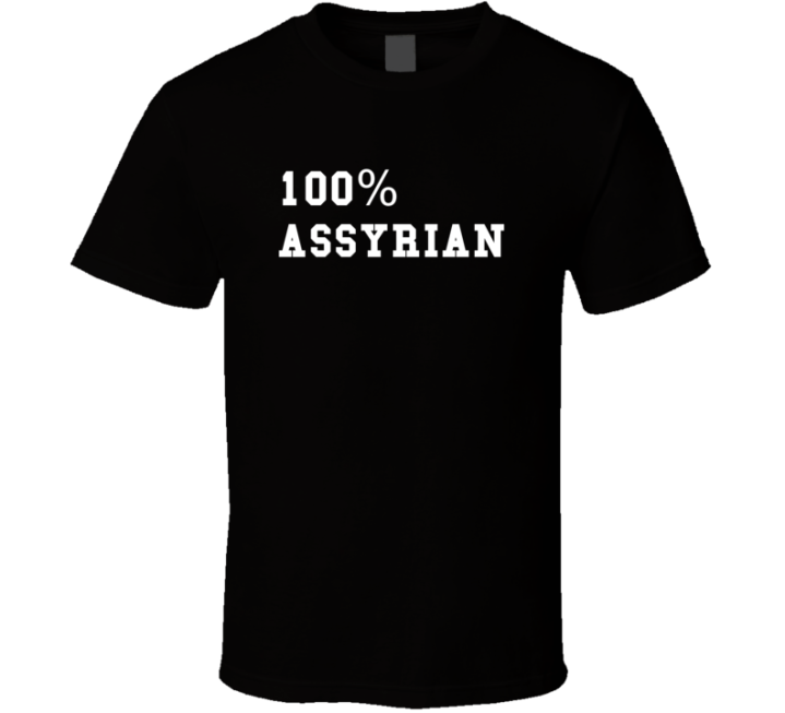 100 Percent Assyrian Proud Heritage Culture Roots T Shirt