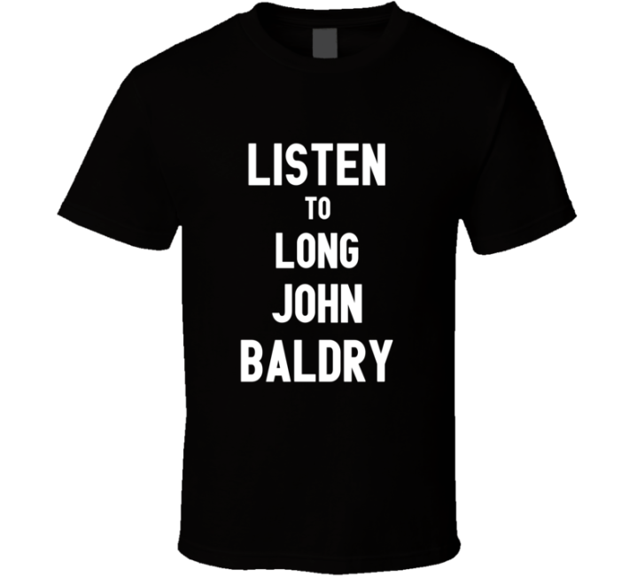 Listen To Long John Baldry Rock Music Band T Shirt