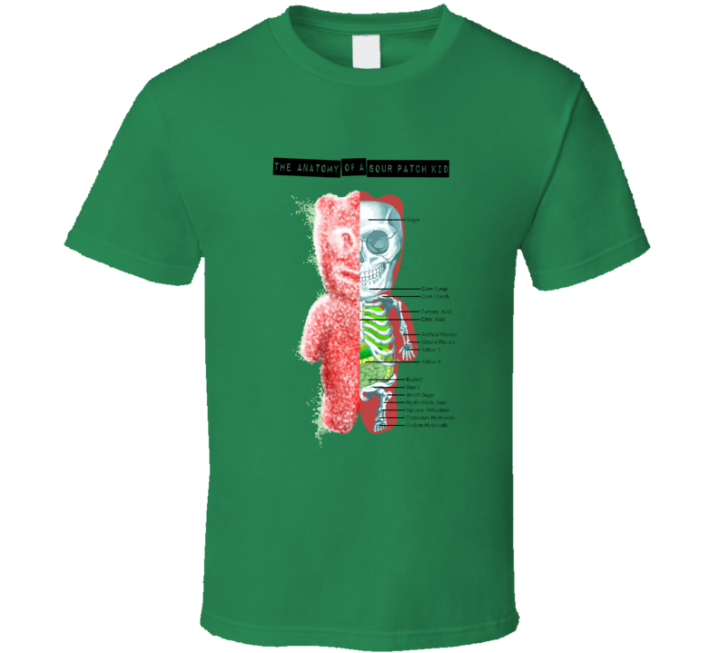 Tees Sour Patch Kids Anatomy Funny Halloween Candy Gift T Shirt