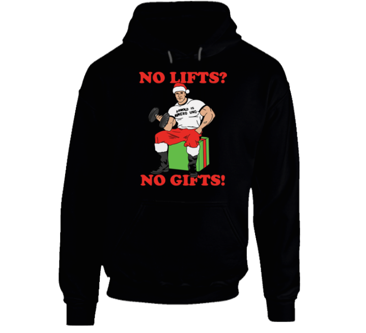 No Lifts No Gifts Arnold Schwarzenegger Christmas Gift Gym T Shirt