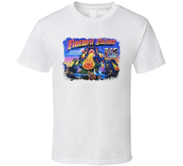 Fireball Island Vintage Retro Old School Game T Shirt