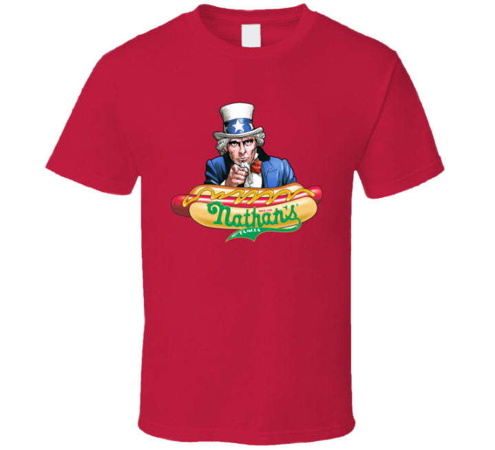 Nathan's Hot Dog Eating Contest 100th Anniversary T Shirt