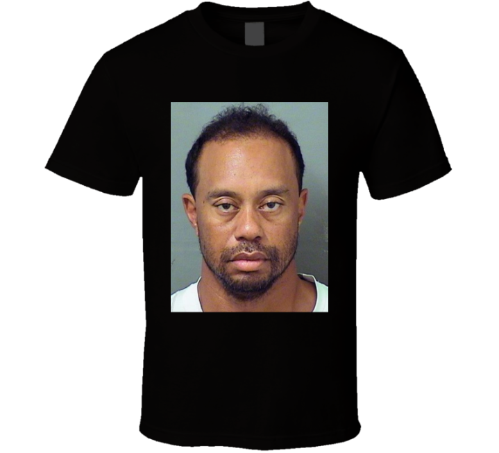 Tiger Woods Mug Shot T Shirt