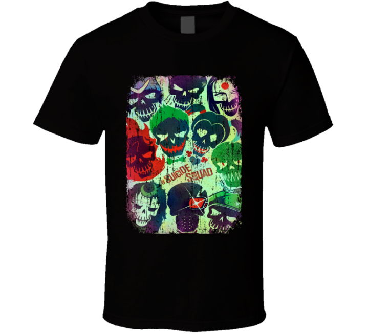 Suicide Squad Movie Poster Grunge T Shirt