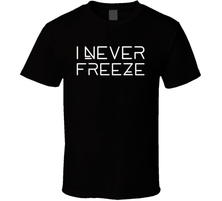 I Never Freeze Black Panther Wakanda Movie T Shirt