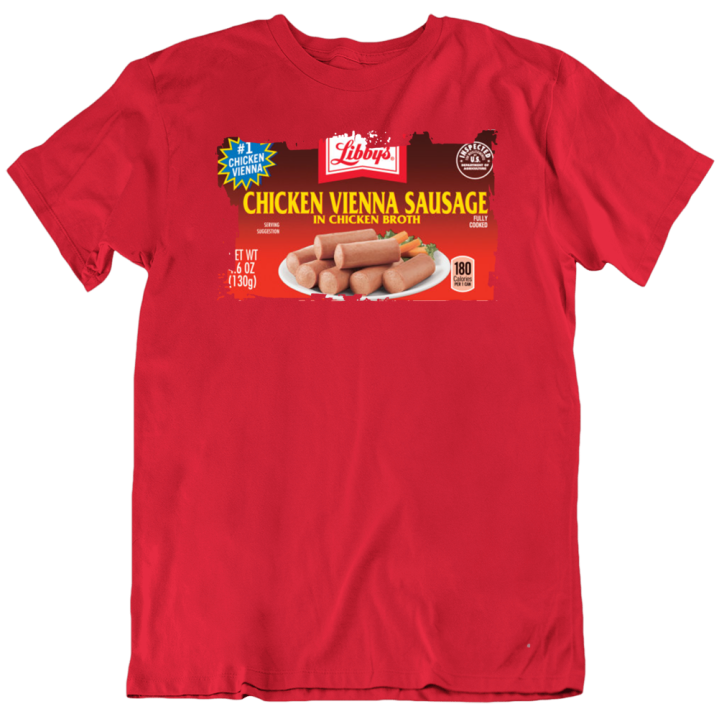 Vienna Sausage Worn Look Christmas Gift T Shirt