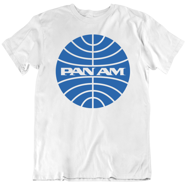 Pan American Airways Vintage Retro Old School Logo Gift T Shirt