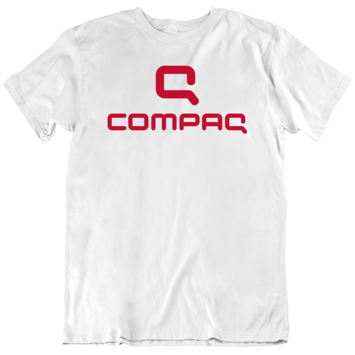 Compaq Computer Vintage Retro Old School Logo Gift T Shirt