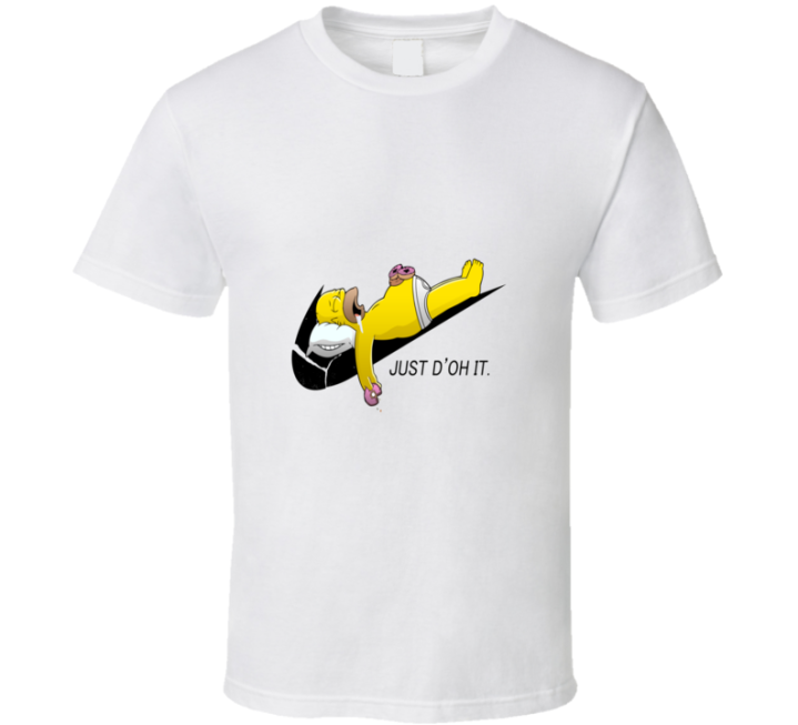 The Simpsons Homer Just Do It Nike Funny Moto Christmas Gift T Shirt