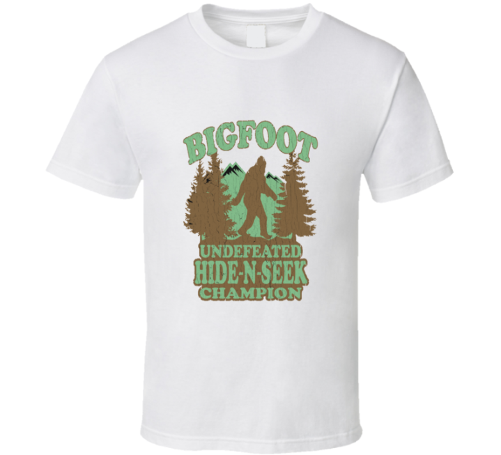 Big Foot Undefeated Hide And Seek Champion Funny Christmas Gift T Shir