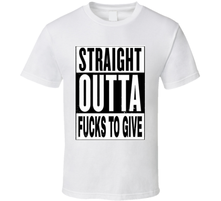 Straight Outta Fucks To Give Funny Christmas Gift T Shirt