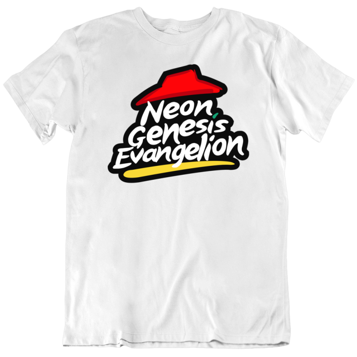 Neon Genesis Evangelion Pizza Hut Parody Gift T Shirt