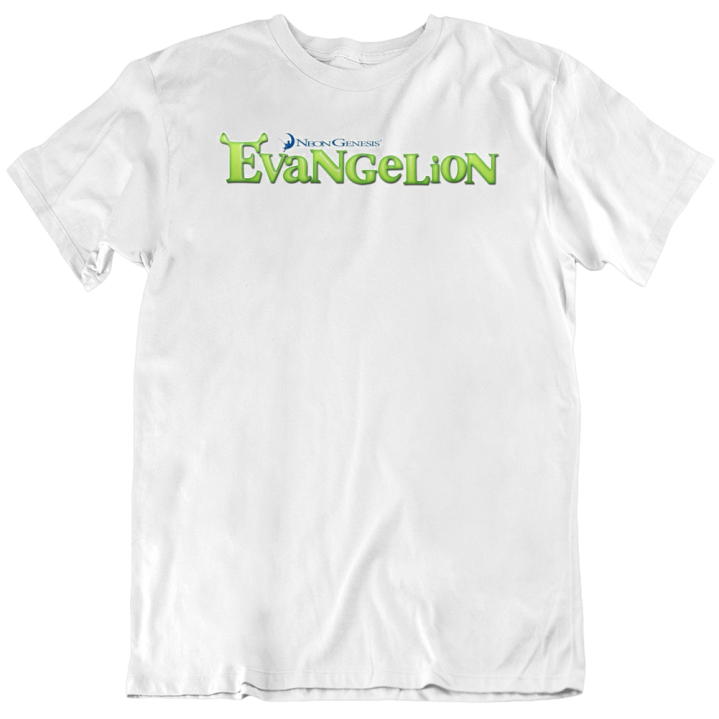 Neon Genesis Evangelion Shrek Parody Gift T Shirt