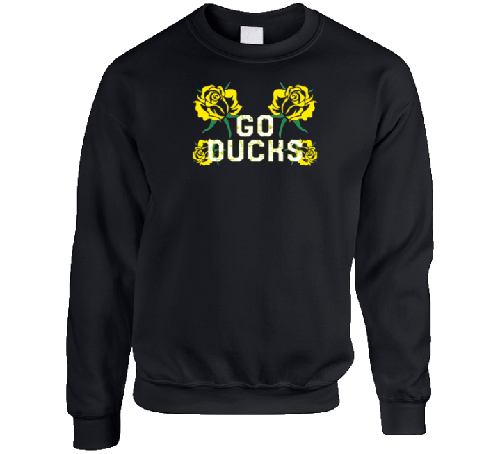 Go Oregon Football Duck Rose Bowl Crewneck Sweatshirt