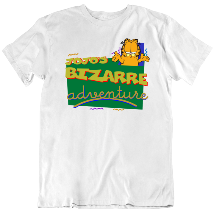 Jojo's Bizarre Adventure Garfield Crossover Gift T Shirt