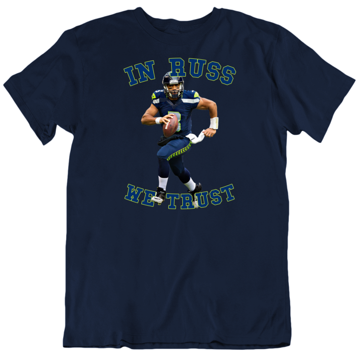 In Russ We Trust Russell Wilson Seattle Football Fan Gift T Shirt