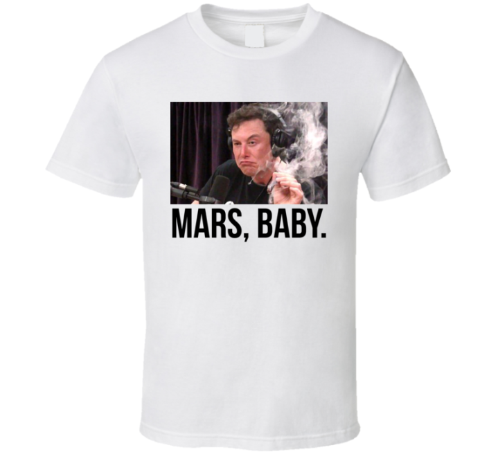 Mars Baby Elon Musk Spacex Falcon Heavy Space T Shirt