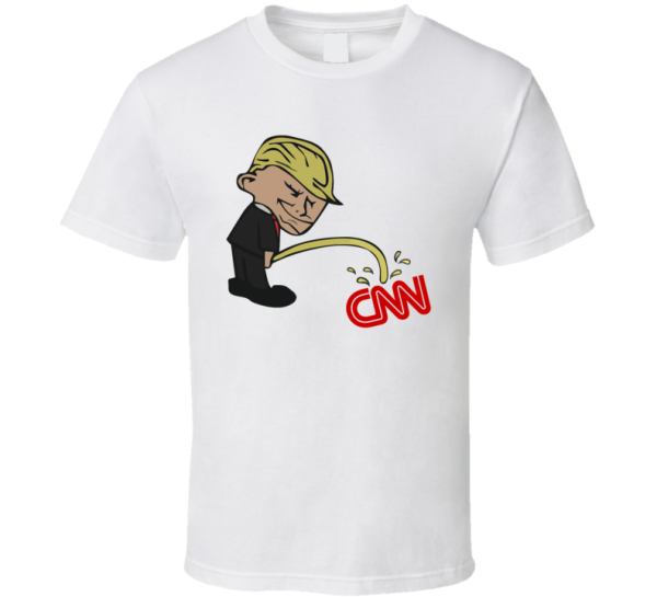 Trump Pissing On Cnn T Shirt