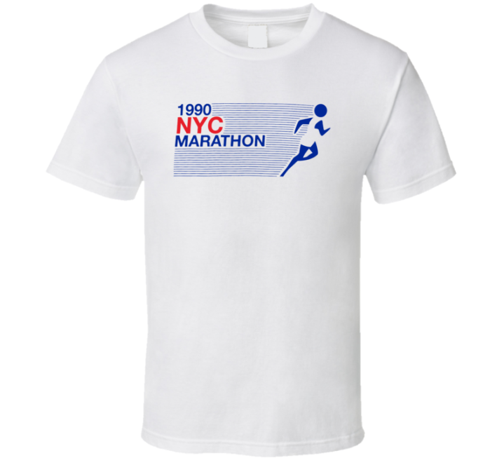 1990 Nyc Marathon New York Classic Retro Workout Runner Fitness Gift T