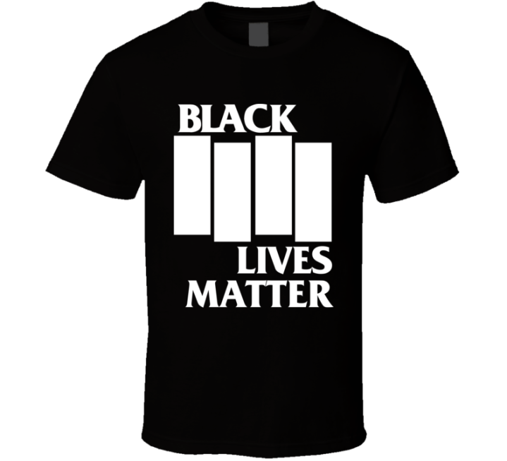 Black Flag Black Lives Matter Mashup T Shirt