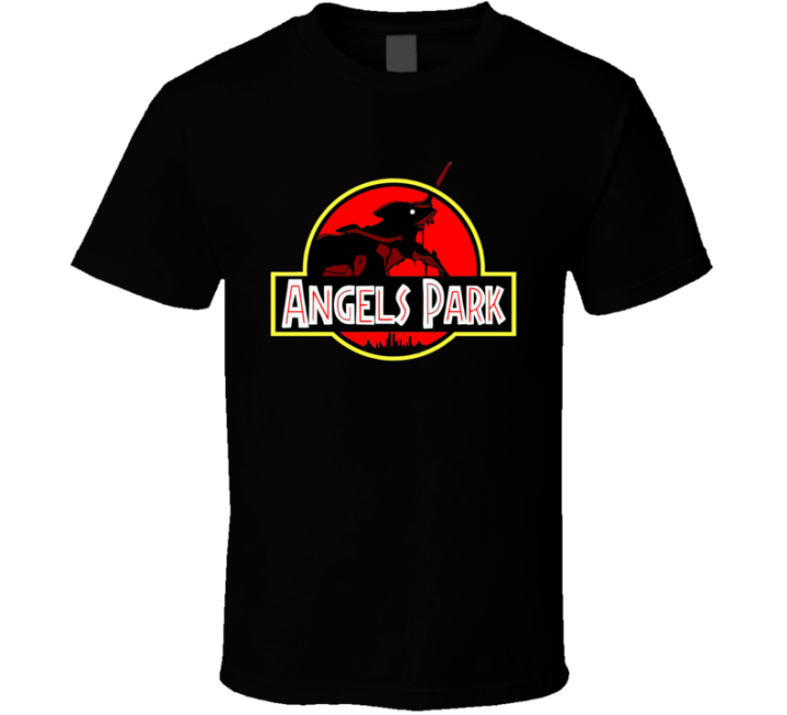 Neon Genesis Eva Angels Park Jurassic World Parody Gift T Shirt