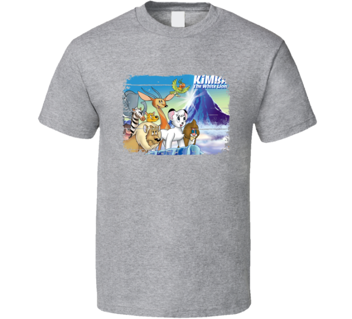 Kimba The White Lion Fan Tv Show Worn Look Gift T Shirt