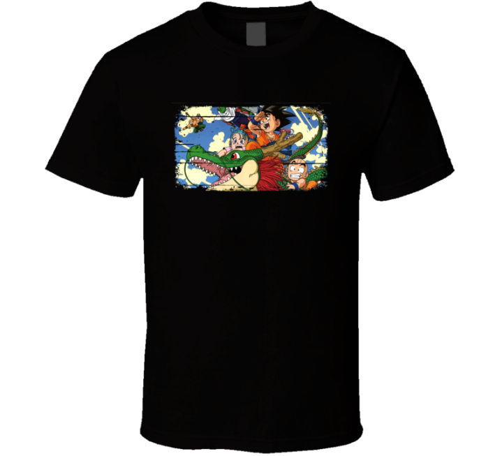 Dragon Ball Fan Tv Show Worn Look Gift T Shirt