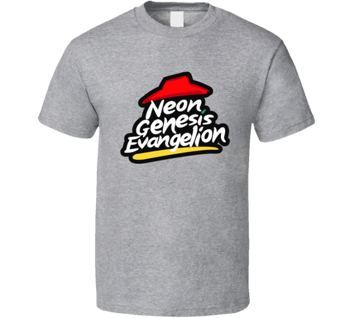 Neon Genesis Evangelion Pizza Hut Parody Gift T Shirt