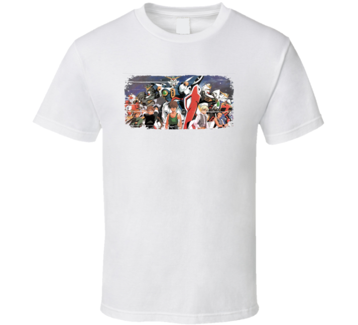 Mobile Suit Gundam Wing Fan Tv Show Worn Look Gift T Shirt