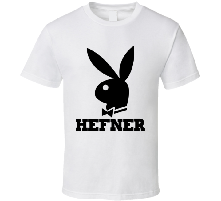 Hugh Hefner Playboy Tribute Icon T Shirt