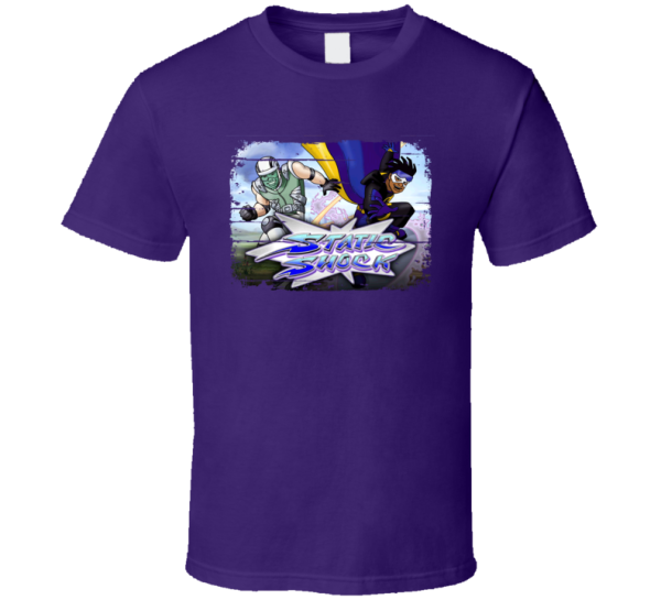 Static Shock Fan Tv Show Worn Look Gift T Shirt