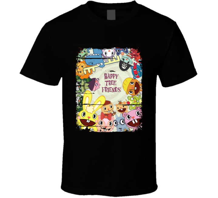 Happy Tree Friends Fan Tv Show Worn Look Gift T Shirt