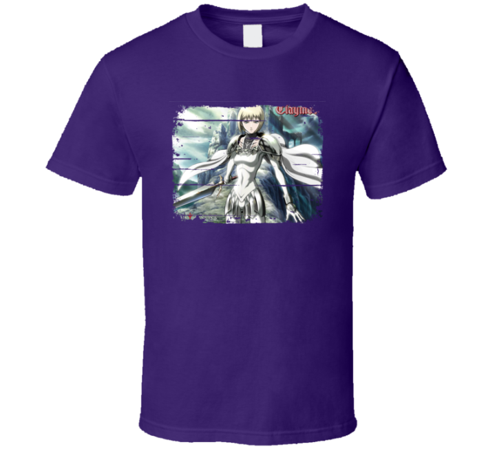 Claymore Fan Tv Show Worn Look Gift T Shirt