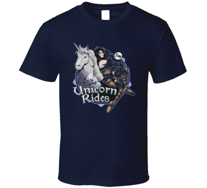 Unicorn Rides Best In Vengerberg Funny Witcher 3 Gift T Shirt