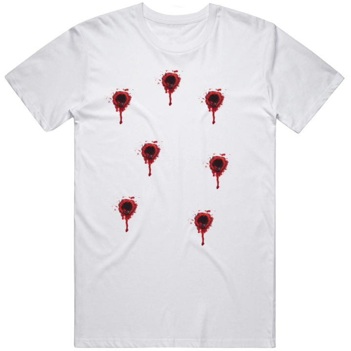 Jacob Blake Bullet Holes 7 Shots (back Print) T Shirt