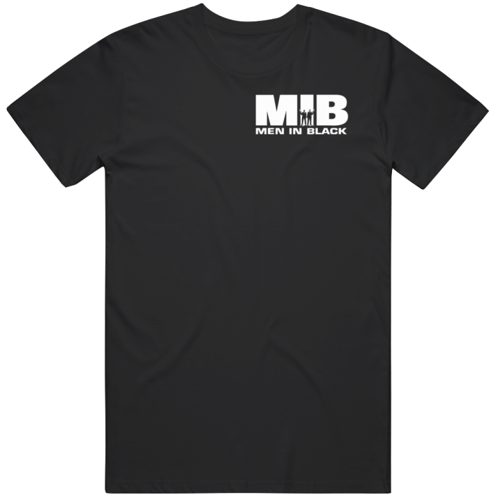 Mib Men In Black Left Chest Small Logo T Shirt