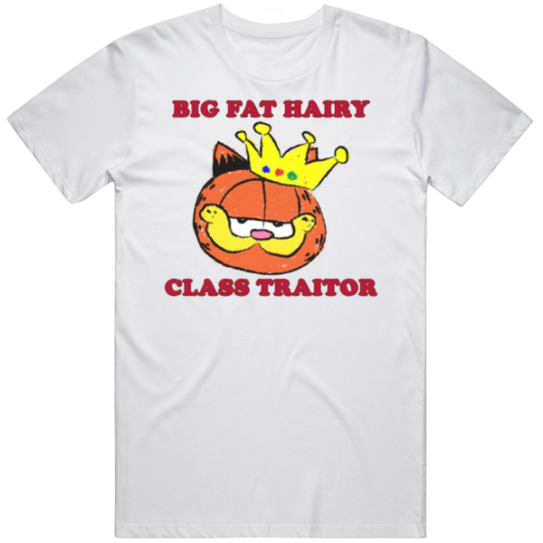 Big Fat Hairy Class Traitor Garfield T Shirt