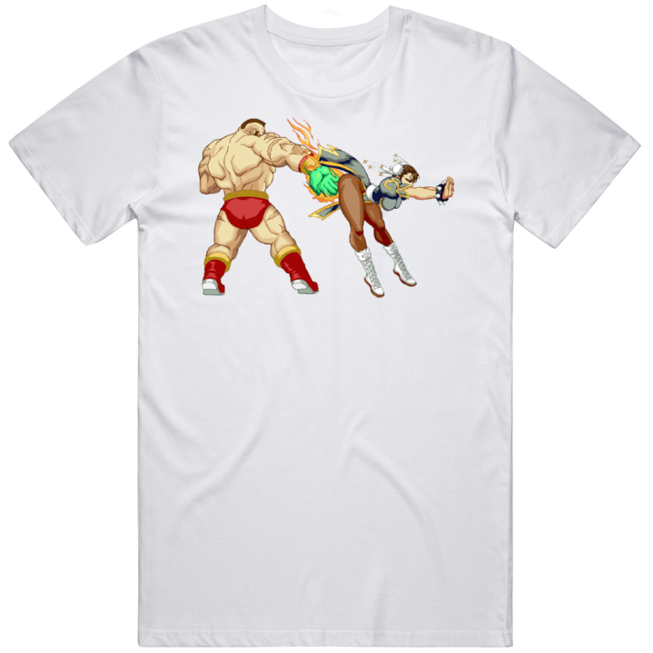 Chun-li Zangief Ass Slap Street Fighter T Shirt