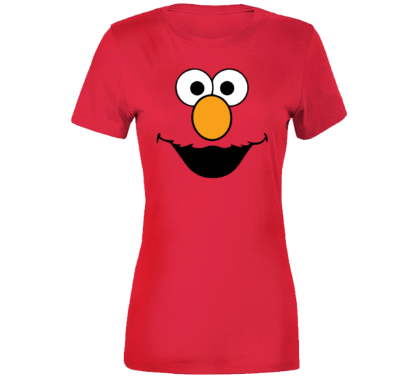 Women's Elmo Face Red Ladies T Shirt