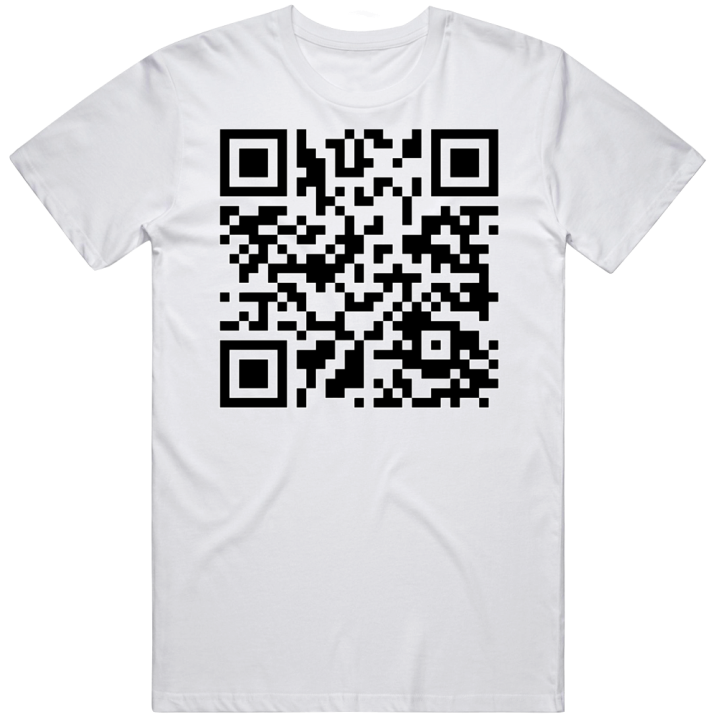 Qr Code Rick Rolled Funny Meme Gift T Shirt