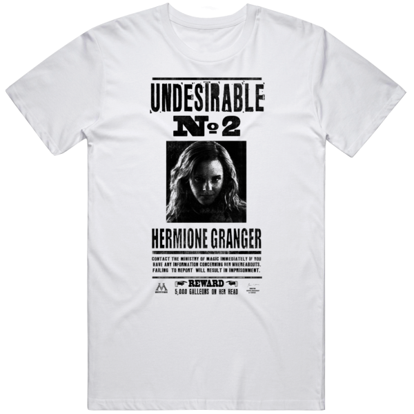 Undesirable Number 2 Hermione Granger Harry Potter Funny T Shirt