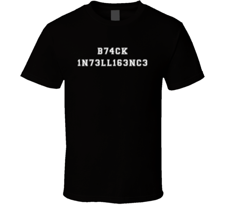 Black Intelligence Gift T Shirt