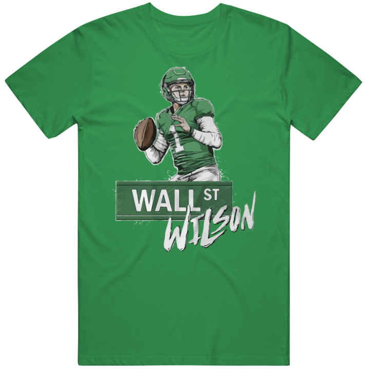 Zach Wilson Wall Street Wilson New York Football T Shirt