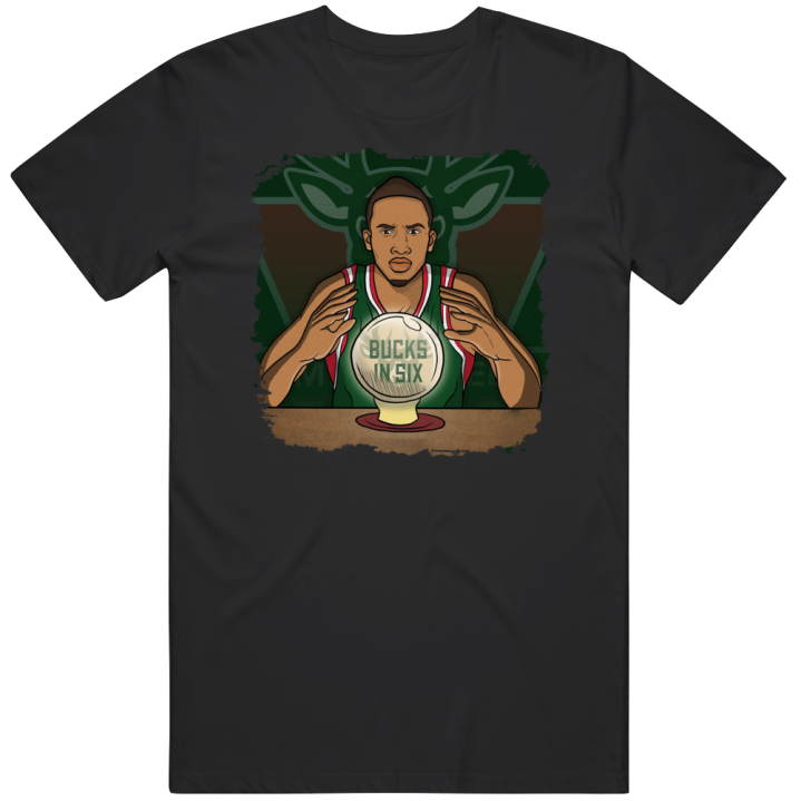 Milwaukee Bucks In Six Brandon Jennings Crystal Ball T Shirt