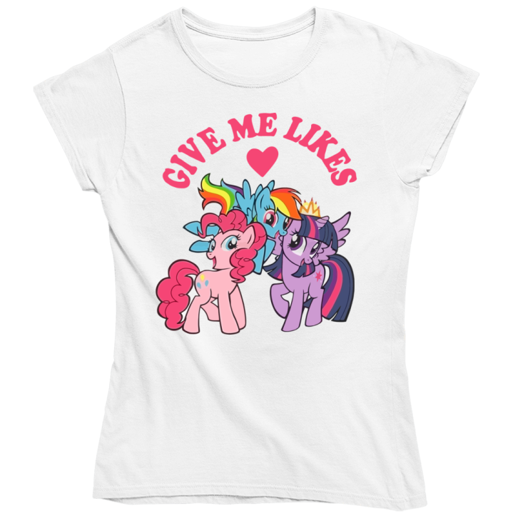 My Little Pony Give Me Likes Social Media Ladies T Shirt