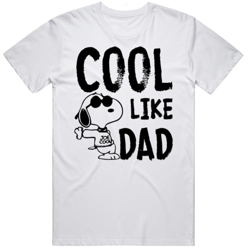 Cool Like Dad Back To School  Snoopy Cartoon T Shirt