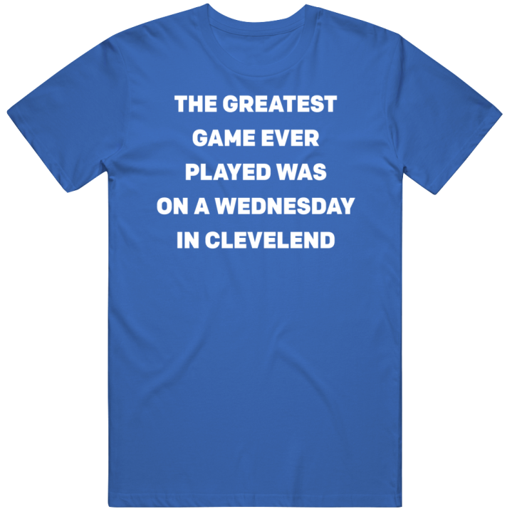 The Greatest Game Ever Was Played On A Wednesday In Cleveland Chicago