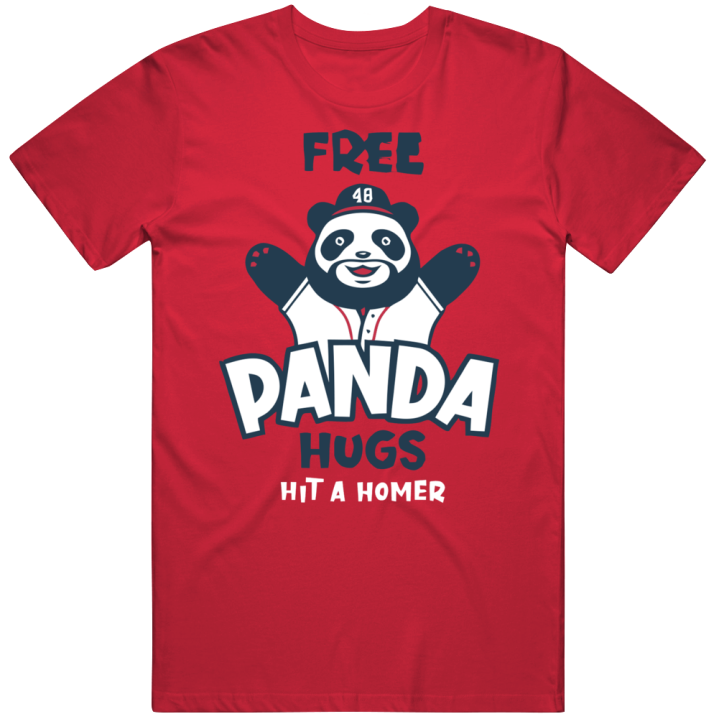 Free Panda Hugs Hit A Homer Pablo Sandoval Atlanta Braves Baseball T S