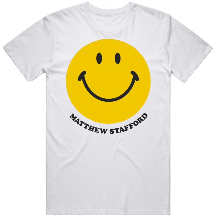 Matthew Stafford Smiley Face Los Angeles Rams Football T Shirt